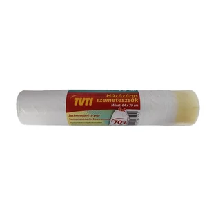 Szemeteszsák Tuti 70l-es, 15db/csomag zárószalagos