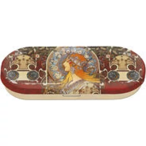 Fém Szemüvegtok 16x2,8x5,5 cm Mucha:Zoodiac 