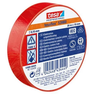 Szigetelőszalag 19mmx20m TESA piros 53988-00026-00