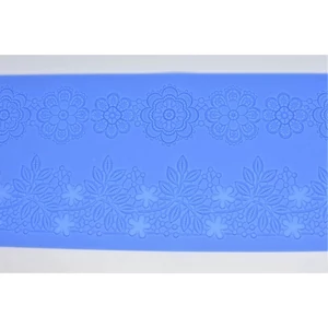 Szilikon nyomóforma lágy - csipke sorminta 40x12,7x0,2 cm