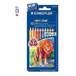 Színes ceruza 10 Staedtler Noris Club Jumbo háromszögletű 10színű Írószerek STAEDTLER 128 NC10