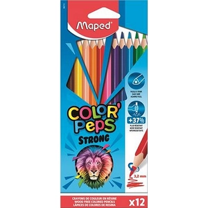 Színes ceruza 12 Maped Color'Peps Strong háromszögletű 12színű Írószerek MAPED 862712