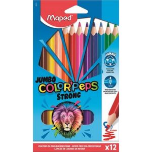 Színes ceruza 12 Maped Color'Peps Strong Jumbo háromszög 24szín Írószerek MAPED 863312
