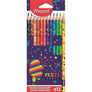 Színes ceruza 12 Maped háromszögletű, Pixel Party IMA862204