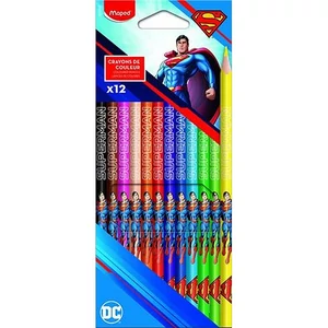 Színes ceruza 12 Maped háromszögletű"Superman"