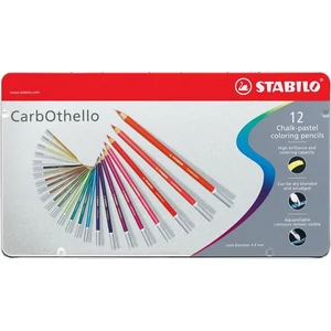 Színes ceruza 12 Stabilo Carb Othello fémdobozos kerek 12színű Írószerek STABILO 1412-6