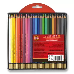 Színes ceruza 24 Koh-I-Noor 3724/24 Mondeluz fémdobozos iskolaszer- tanszer