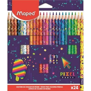 Színes ceruza 24 Maped háromszögletű, Pixel Party IMA862206