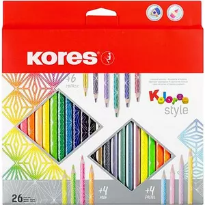 Színes ceruza 26 Kores háromszögletű, Kolores Style 