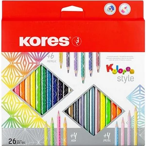 Színes ceruza 26 Kores háromszögletű, Kolores Style IK93320