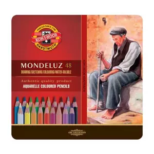 Színes ceruza 48 Koh-I-Noor 3726/48 Mondeluz fémdobozos iskolaszer- tanszer