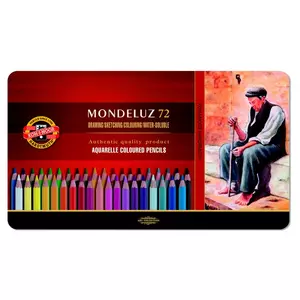 Színes ceruza 72 Koh-I-Noor 3727/72 Mondeluz Akvarell Fémdobozos