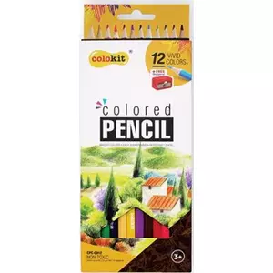 Színes ceruza 12 COLOkiT COLOKIT hatszögletű +hegyező 12színű Írószerek COLOKIT CPC-C012