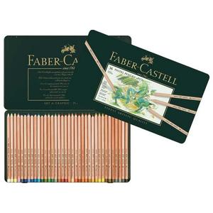Faber-Castell színes ceruza 36db Pitt pasztell művészceruza készlet AG-Pitt fém dobozban 112136