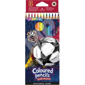 Színes ceruza háromszög Futball focis 12 szín Colorino
