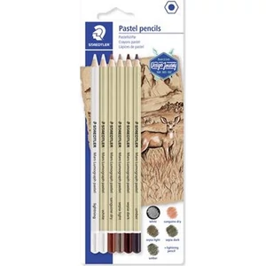 Színes ceruza Staedtler hatszögletű, 6 különböző szín, pasztell Design Journey
