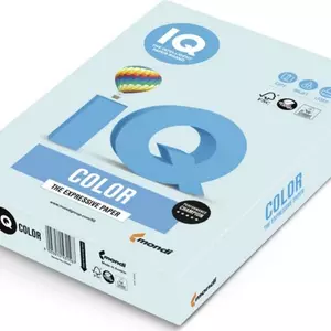 Színes másolópapír A4 IQ 80g, 500 ív/csomag pasztell kék
