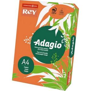 Színes másolópapír Rey Adagio A4, 80gr élénk intenzív Narancs/ORANGE LIPAD48IN