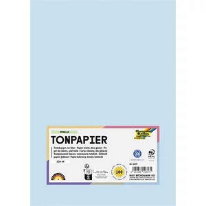 Színes papír A4 130 g 100 lap FOLIA jégkék