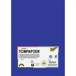 Színes papír A4 130 g 100 lap FOLIA mélykék
