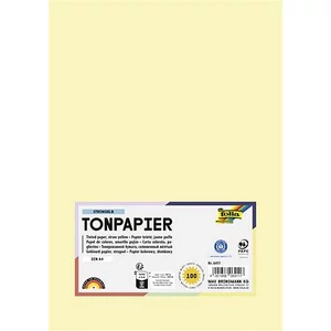 Színes papír A4 130 g 100 lap FOLIA szalmasárga