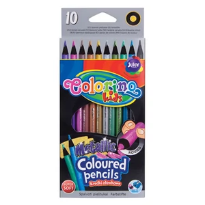 Színesceruza Colorino 10db-os Metal kerek 34678PTR