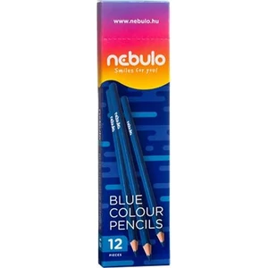 Színes ceruza Nebulo Kék háromszögletű vékony Iskolaszerek NEBULO KC-TR-1