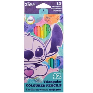 színes ceruza Stitch háromszög 12 paszteszín Colorino
