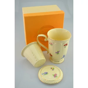 Bögre porcelán 400ml szűrővel England