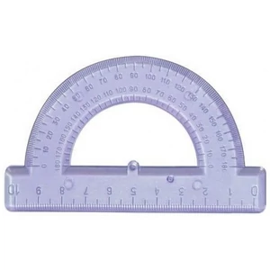 Szögmérő Economix áttetsző 10cm-es vonalzó ICO iskolaszezonos termék - Papiron