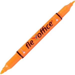 Szövegkiemelő Flexoffice HL01' 1,0/4, 0mm kétvégű narancssárga Írószerek FLEXOFFICE FO-HL01O