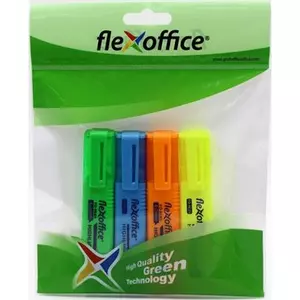 Szövegkiemelő Flexoffice HL05' 4színű készlet Írószerek FLEXOFFICE FO-HL05SET
