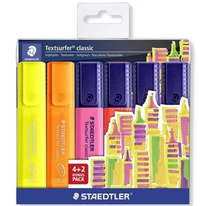 Szövegkiemelő készlet 1-5 mm STAEDTLER "Textsurfer® Classic 364" 4+2 szín