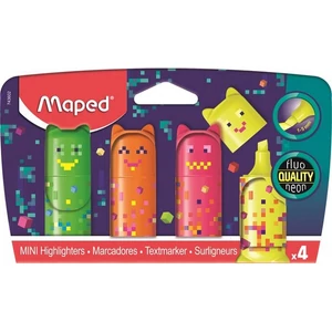Szövegkiemelő készlet Maped 1-5mm, Pixel Party Mini 4 különböző szín