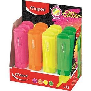Szövegkiemelő készlet Maped "Glitter Fluo Peps"  fluoreszkáló színek 1-5 mm  vegyes
