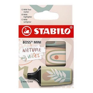 Szövegkiemelő készlet Stabilo 1-4 mm, Boss Mini Nature vibes, 3 különböző szín