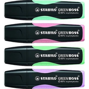 Szövegkiemelő készlet Stabilo Green Boss Pastel 2-5mm Írószerek STABILO