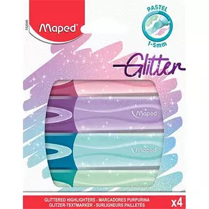Szövegkiemelő Maped 1-5 mm Glitter Fluo Peps pasztell színek Szövegkiemelők