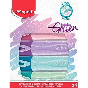 Szövegkiemelő Maped 1-5mm Glitter Fluo Peps pasztell színek Szövegkiemelők