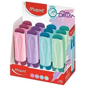 Szövegkiemelő Maped 1-5mm,Glitter Fluo Peps vegyes pasztell IMA742038