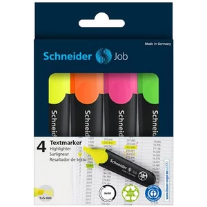 Szövegkiemelő Schneider Job 150 1-5mm 4színű készlet Írószerek SCHNEIDER 1500