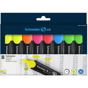 Szövegkiemelő Schneider Job 150 1-5mm 6színű 8db készlet Írószerek SCHNEIDER 115088
