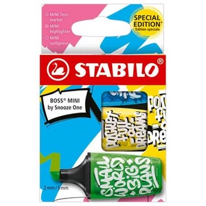 Szövegkiemelő Stabilo 2-5mm, Boss Mini Snooze One 3 különböző szín