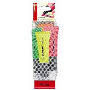 Szövegkiemelő Stabilo Neon 2-5mm 4színű Írószerek STABILO 72/4-1