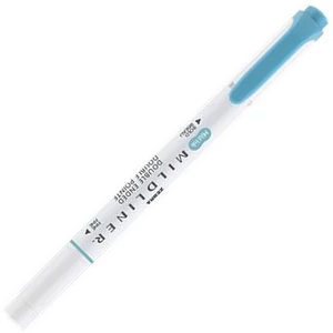 Szövegkiemelő Zebra 1,0/3,5 mm, kétvégű, Mildliner Warm füstkék