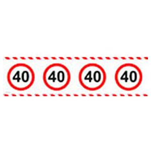Party szalag szülinapi sebességkorlátozó 40-es 