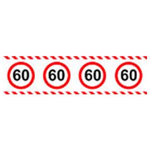 Party szalag szülinapi sebességkorlátozó 60-es 