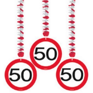 Party függő sebességkorlátozó 50-es számos