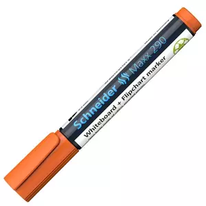 Tábla-és flipchart marker 2-3 mm, kúpos, SCHNEIDER Maxx 290 narancssárga