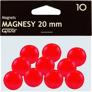 Táblamágnes Grand 20mm piros 10db/csomag - 130-1688